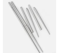 Yuanpgky Palillos de doble sección, palillos telescópicos portátiles para vajilla de camping al aire libre, utensilios de viaje de metal, diseño compacto ligero, fácil de limpiar, 15 unidades