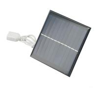 Yuanpgky Panel solar USB de 5 W 5,5 V para cargar baterías de 3,7 V-5 V, cargador solar de silicona policristalina para iluminación exterior, jardín, calle, bricolaje