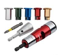 Yuanpgky Pelacables eléctricos automáticos de aleación de aluminio, herramienta de extracción rápida de cables con cuchillas giratorias de alta velocidad compatibles con taladro