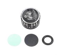 Yuanpgky Perilla de freno mecánica de tensión para carrete ABU con junta para carretes de pesca de 3/3.5/4/5 generaciones, construcción de metal y plástico, incluye goma para anillo y 2 (negro