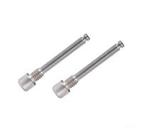 Yuanpgky Pernos de freno de disco de aleación para bicicleta, tornillos roscados compatibles con herramienta hexagonal de 3 mm, par de torsión de 2-4 N·m, paquete de 2 (plateado)