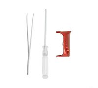 Yuanpgky Placa de prensado de metal para carretes ABU B3/P3/B4/P4/B5/P5/X4, componente de control de embrague de aleación de aluminio compatible con modelos, zurdos (rojo)