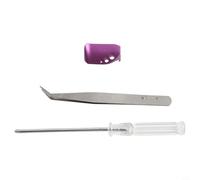 Yuanpgky Placa de prensado de metal para carretes ABU B3/P3/B4/P4/B5/P5/X4, componente de control de embrague de aleación de aluminio compatible con modelos, zurdos (morado)