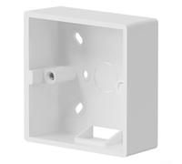 Yuanpgky PVC 86 Tipo Superficies Montadas Interruptor de pared y Socket Caja de conexiones Retardante de llama Resistente al calor Caja de cableado eléctrico para el hogar 86 × 86 × 33 mm (blanco)