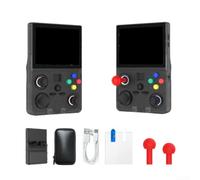 Yuanpgky R36S - Consola de juegos de mano retro con pantalla IPS de 3.5 pulgadas, soporte multijugador WiFi de 64 GB DC35V, reproductor de video portátil de bolsillo, juegos clásicos precargados