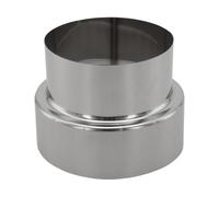 Yuanpgky Reductor de tubo de chimenea de acero inoxidable de 120 mm a 100 mm, adaptador de conducto resistente al calor, conector de ventilación para estufas, chimeneas, hornos