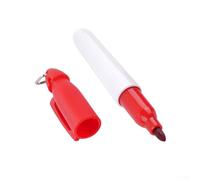 Yuanpgky Rotulador profesional con gancho para colgar para marcas de alineación, tinta aceitosa impermeable de secado rápido, diseño portátil ligero, marca de plástico de 90 x 12 mm (rojo)