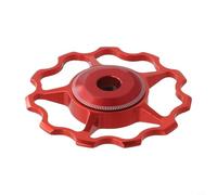Yuanpgky Rueda de desviador trasera para bicicleta de carretera - 11T, 13T, 15T polea de aluminio con rodamientos de acero sellados, impermeable y a prueba de polvo, compatible con (rojo 13T)