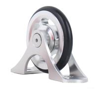 Yuanpgky Rueda de guardabarros de aleación de aluminio para bicicletas plegables 3Sixty, repuesto ligero con acabado anodizado, compatible con rodamientos de 39 x 36 mm (plateado)