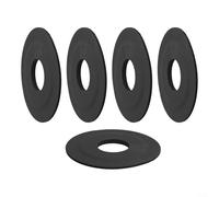 Yuanpgky Sello de goma para válvula de descarga de inodoro para Siamp 45 y Storm 33A, arandela de silicona para inodoro, 2.85 pulgadas de diámetro, negro, compatible con reparación de fontanería (5