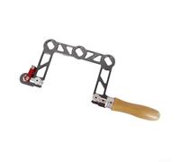 Yuanpgky Sierra de desplazamiento compacta para carpintería con marco en forma de U resistente al desgaste, mango ergonómico de madera para corte de precisión, joyería de carpintería, manualidades de