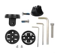 Yuanpgky Soporte de aleación de aluminio para vástago de bicicleta para cámaras de acción, compatible con vástagos de 28,6 mm, incluye tornillo de tapa de auriculares M6 x 30 mm y conector para