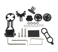 Yuanpgky Soporte de aluminio ajustable para bicicleta para computadoras y cámaras de acción, ángulo de giro de 135°, soporte de manillar que ahorra espacio, resistente a la intemperie para aleación