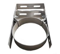 Yuanpgky Soporte de pared ajustable de acero inoxidable de 6 pulgadas para revestimiento de chimenea de 150 mm, soporte seguro, estufa de leña, chimenea, caldera, clip de fijación (200 de largo)