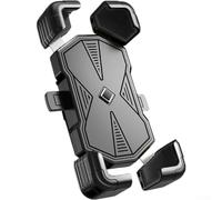 Yuanpgky Soporte de teléfono de motocicleta para dispositivos de 4.5 a 7.2 pulgadas, ajustable de 360° para soporte de bicicleta con diseño antivibración a prueba de golpes, soporte de manillar