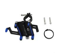 Yuanpgky Soporte de teléfono para motocicleta y ciclismo, soporte de 5 garras a prueba de golpes con liberación rápida, soporte de aleación de aluminio compatible con 3.5 a 7.2 pulgadas (azul)