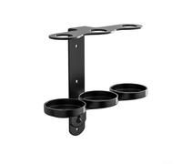 Yuanpgky Soporte dispensador de gel de ducha, estante de acero inoxidable montado en la pared, para baño, cocina, tienda, cafetería, escuela, cromo pulido, compacto, se adapta a hasta 67 mm de