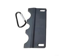 Yuanpgky Soporte para tacos de billar de 3 agujeros para tacos de billar y billar, soporte portátil con peso para una construcción duradera de plástico y metal, se adapta a 3 tacos, negro/rojo (negro)