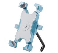 Yuanpgky Soporte para teléfono de motocicleta a prueba de golpes con rotación de 360 grados y funcionamiento manual, compatible con la mayoría de teléfonos inteligentes para ciclismo y equitación