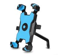 Yuanpgky Soporte para teléfono de motocicleta a prueba de golpes con rotación de 360 grados y funcionamiento manual, compatible con la mayoría de teléfonos inteligentes para ciclismo y equitación