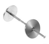 Yuanpgky Tapa de acero inoxidable para agujero de puerta diseñada para ocultar aberturas de cerradura de puerta y añadir seguridad con un elegante aspecto decorativo (50 mm)