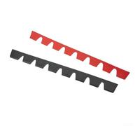 Yuanpgky Tira decorativa anticolisión para el borde delantero del automóvil, para vehículos de perfil bajo, kit de protección contra rasguños de parachoques con goma de alto rendimiento, 8 unidades