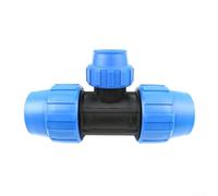 Yuanpgky Tubo de polipropileno reductor de 90 grados para riego por goteo, riego de jardín, espacio verde público, fácil instalación, presión de 16 bar (32 mm x 20 mm x 32 mm)