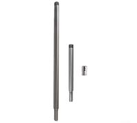 Yuanpgky Varilla de extensión de interfaz triangular con doble bloqueo de tornillo para carpintería, extensión de metal de 150 mm y 300 mm para barras para plástico, placa y lámina de hierro fina (C)