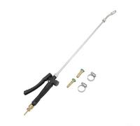 Yuanpgky Varita pulverizadora de 29 pulgadas con conector de púas de latón de 3/8 pulgadas, varita de pulverización ajustable de acero inoxidable para manguera de jardín, lavado de coche, limpieza de