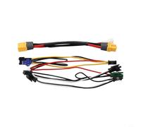 Yuanpgky XT60 - Cable de alimentación para bicicleta eléctrica para bicicleta, línea de conexión con cable de 14 AWG y adaptador SM-2A para faros traseros intermitentes (cable de juego de luces +