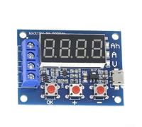 Yuanpgky ZB2L3 - Probador de capacidad de batería de carga externa para celdas de iones de litio/NiMH de .00-15.00 V, corte de 0.5-11.0 V, descarga máxima de 3 A, resolución de 0.001 A/0.01 V, metal y