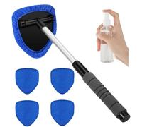 YUANQI Cepillo Limpiador Parabrisas Ventanas de Coche, Kit Limpieza Coche Extensible,Incluye 4 Almohadillas de Microfibra,1 Botella，para ICH-X K2 2023 2024 2025 2026