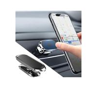 YUANQI Soporte Magnético para Teléfono de Coche para VW Bora Kombi 1998-2005, Soporte Magnético para Teléfono de Ventilación de Aire, Imán Más Fuerte, Placa de Metal Incluida,Silver