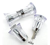 YUANQIAN 2 pares de pomos para puerta de ducha con forma de cono de acrílico transparente