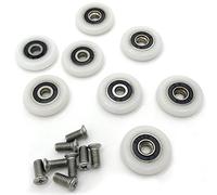 YuanQian. Juego de 8 rodillo de 19 mm para puertas correderas.