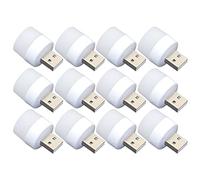 YUANQIAN Luces USB de noche, mini lámpara LED, sin sensor de luz, enchufe, luz blanca cálida, compacta, ideal para dormitorios, baños, cocinas, coches, luz de ambiente USB