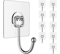 YUANQIAN Tornillos adhesivos para pared, clavos colgantes sin trazar, sin taladrar, tornillo pegajoso con 3 tornillos de diferentes tamaños (modelo B (10 unidades)