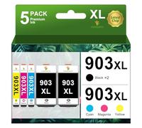 YUANQIMM 903XL Cartuchos de Impresora Compatible para HP 903XL 903 para HP Officejet 6950 Cartuchos de Impresora para HP Officejet Pro 6970 Cartuchos para Impresora Multifunción Officejet 6960 (5P)