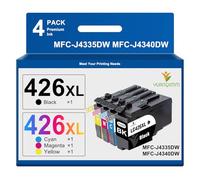 YUANQIMM LC426XL LC 426XL Cartuchos de Tinta Compatibles para Brother LC426XL Cartuchos de Impresora para Brother MFC-J4340DW MFC-J4335DW MFC-J4540DW MFC-J4535DW (Negro/Cian/Magenta/Amarillo, 4 Pack)