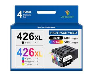 YUANQIMM LC426XL LC 426XL Cartuchos de Tinta Compatibles para Brother LC426XL Cartuchos de Impresora para Brother MFC-J4340DW MFC-J4335DW MFC-J4540DW MFC-J4535DW (Negro/Cian/Magenta/Amarillo, 4 Pack)
