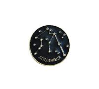 YUANstore Creativo 12 Constelación insignia estrella signo del zodiaco Horóscopo Leo Libra Virgo esmalte broche personalidad solapa mochila alfileres joyería