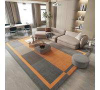 YUANWAN Alfombra de Salón 110 x 160 cm Lavable y Antideslizante Alfombra de Pelo Corto para Salón Alfombra de La Alfombra para Decoración de Dormitorio, 3