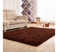 YUANWAN Alfombra de Salón 150 x 300 cm Antideslizante Resistente Alfombra Grande Suave y Esponjosa Alfombra Decorativa para Salón Dormitorio y Zonas Interiores, Marrón