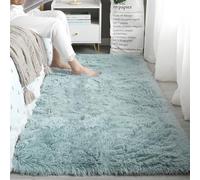 YUANWAN Alfombra de Salón 90 x 250 cm Antideslizante Resistente Alfombras para Sala de Estar Alfombra Salón Moderna para Interiores Estar Habitación, Azul