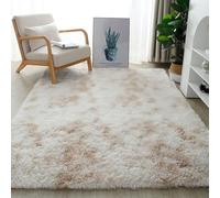 YUANWAN Alfombra Dormitorio 160 x 260 cm Lavable y Antideslizante Alfombra Antideslizante Esponjosa Alfombra Recibidor para Interiores Estar Habitación, Beige
