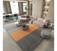 YUANWAN Alfombra Salón 150 x 180 cm Lavable y Antideslizante Alfombra Antideslizante Salon Alfombra Salón Pelo Corto para El Juego de Los Niños Decora El, 4