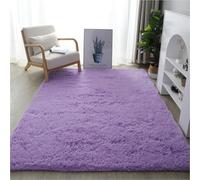 YUANWAN Alfombra Salón Antideslizante 160 x 90 cm Lavable y Antideslizante Alfombras de Habitacion Lavables y Antideslizante para Salon Habitacion Exterior Pasillo, Morado