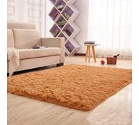 YUANWAN Alfombras Salon 180 x 270 cm Lavable y Antideslizante Alfombra Esponjosa de Cama Washable Anti-Slip Carpet para Interiores Estar Habitación, Caqui