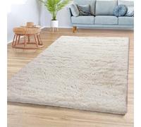 YUANWAN Alfombras Salon 60 x 150 cm Antideslizante Resistente Alfombra Salon Pelo Largo Lavables Alfombras Pasillo para Interiores Estar Habitación, Beige