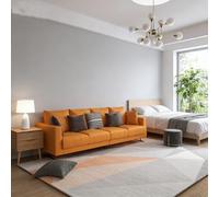 YUANWAN Antideslizante Alfombra 160 x 180 cm Antideslizantes y Lavable Alfombra Antideslizante Salon Salón Pelo Corto para El Juego de Los Niños Decora El, 5